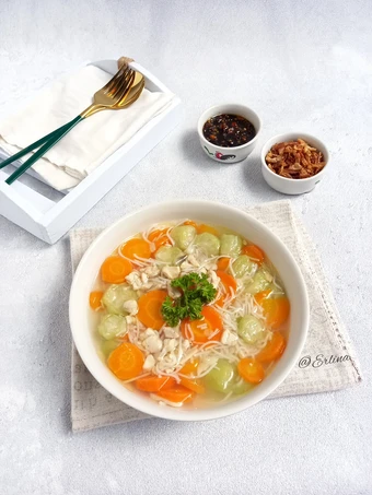 Cara Gampang Menyiapkan Resep Sop Oyong Wortel Ayam Bihun yang Lezat Sekali Anti Ribet, Lezat