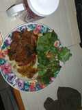 Smothered pork chops with mash potato