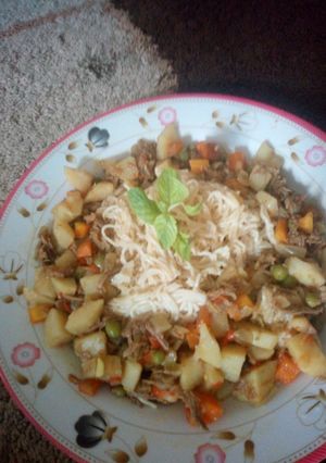 A picture of Spaghetti bolognese.