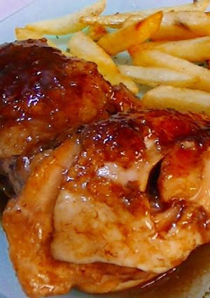 Foto principal de Muslo de pollo en salsa de refresco, sin gluten