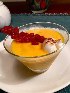 Una foto de Mousse de mango
