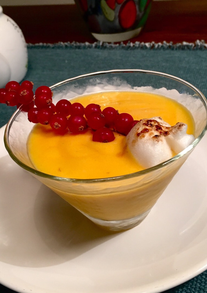 Una foto de Mousse de mango