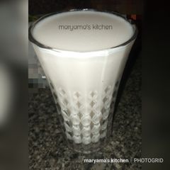 A picture of Home made coconut milk.