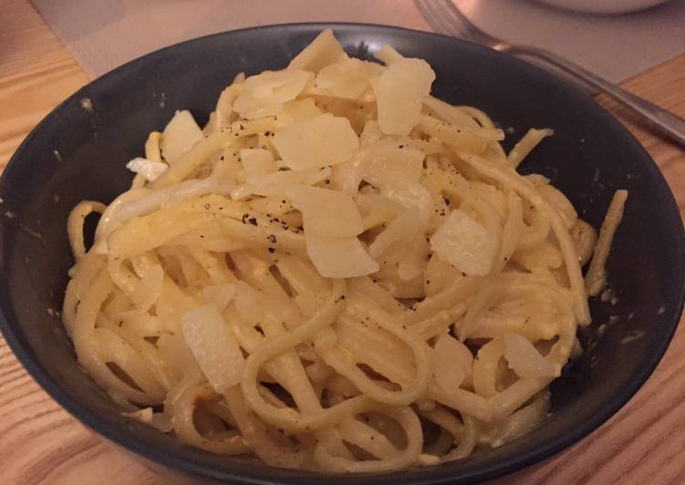 Recette Des Spaghetti à la crème de Truffe