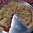 Pizza con queso de papa