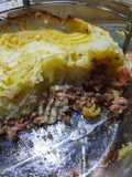 Mix de papa,  cheddar y carne molida