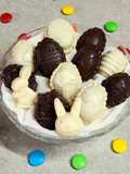 🪺Mini huevitos de Pascua rellenos - Chocolate blanco y pistachos - Chocolate semiamargo con Nutella🪺