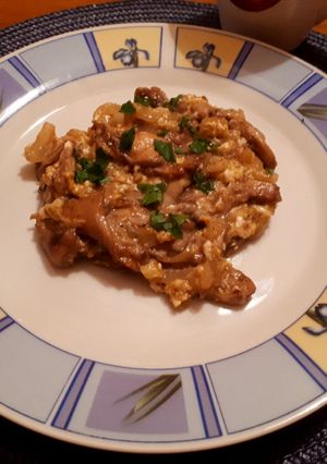 Őzlábgombás rántotta recept fotója