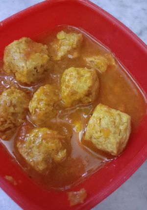 A picture of Soya chunks.