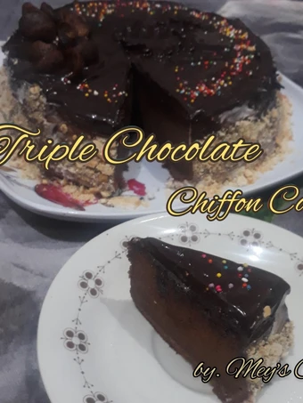 Langkah Gampang Menyiapkan Resep Triple Chocolate Chiffon Cake (Magic Com) yang Sempurna Anti Ribet, Bikin Ngiler
