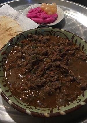 صورة لوصفة لحمة بالبندورة