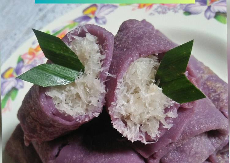 Resep Dadar Gulung Ubi Ungu, Bisa Manjain Lidah