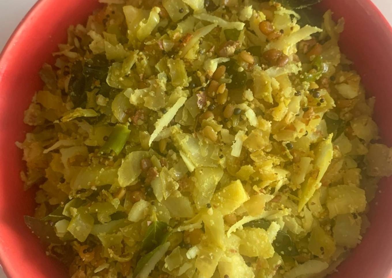 Cabbage & coconut veggie