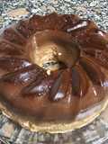 Flan de galletas María de chocolate