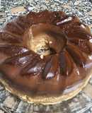 Flan de galletas María de chocolate