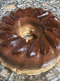 Una foto de Flan de galletas María de chocolate