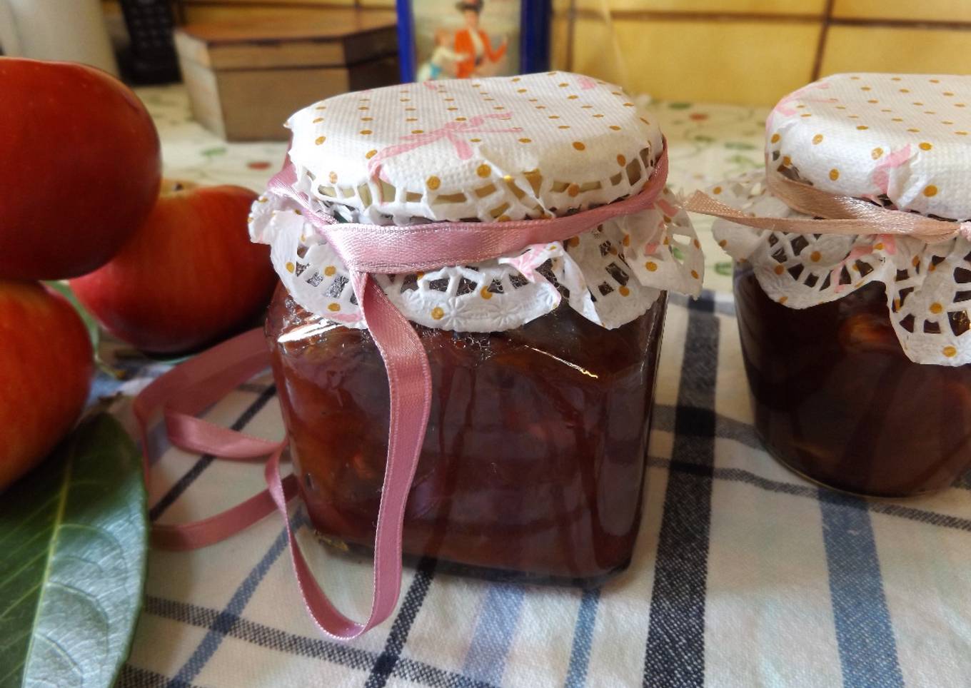 Confitura de calabaza con cerezas al oporto y manzanas