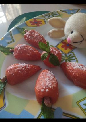 A picture of Carrot and dates truffle.