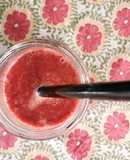 Smoothie de betabel, mandarina y jengibre