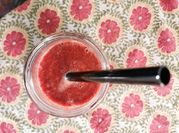 Una foto de smoothie de mandarina