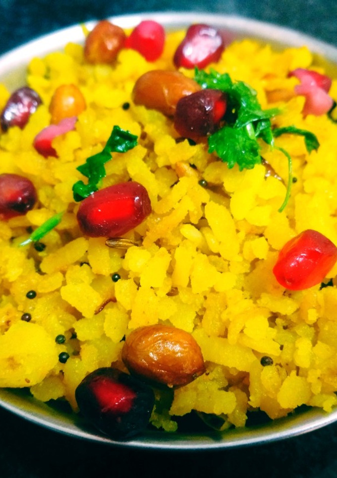 A picture of Kanda poha.