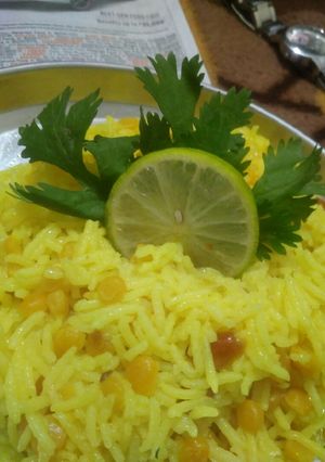 A picture of Lemon rice.