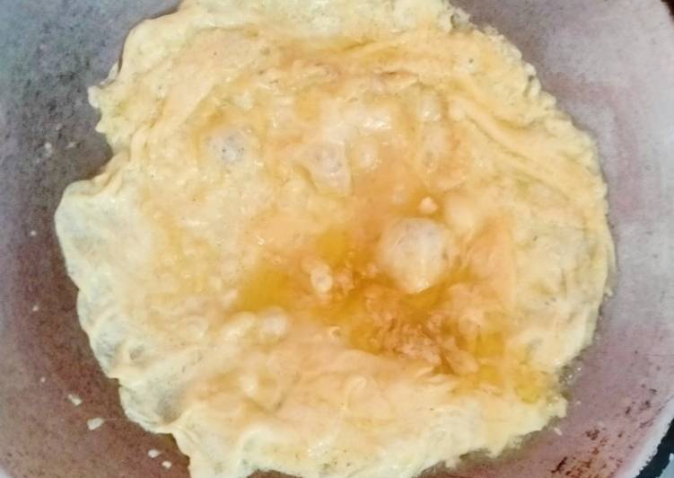 Resep Telur dadar melebar Anti Gagal