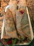 Rolls de merluza y remolacha