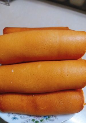 Hình của món Bánh pancake cuộn phô mai.