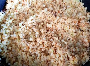 Una foto de "Arroz" de coliflor: Pocos carbohidratos, mucho sabor ❤