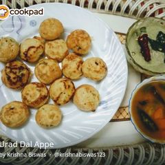 A picture of Urad Dal Appe.