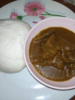 A picture of Tuwon masara miyan kuka.