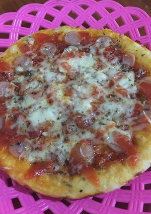 Foto resep Pizza crispy takaran sendok dan panggang manual tanpa oven