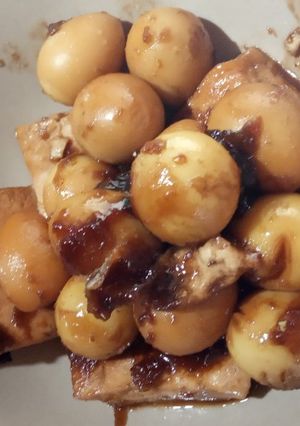 Foto resep Tahu puyuh bumbu bacem legit