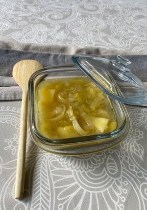 Una foto de Sopa de puerro con patatas