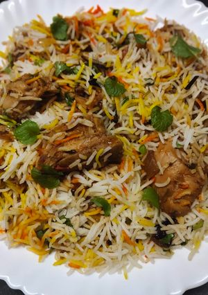 A picture of Easy Hyderabadi Chicken Biryani.