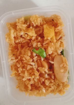 A picture of Quick No Garlic Fried Rice.