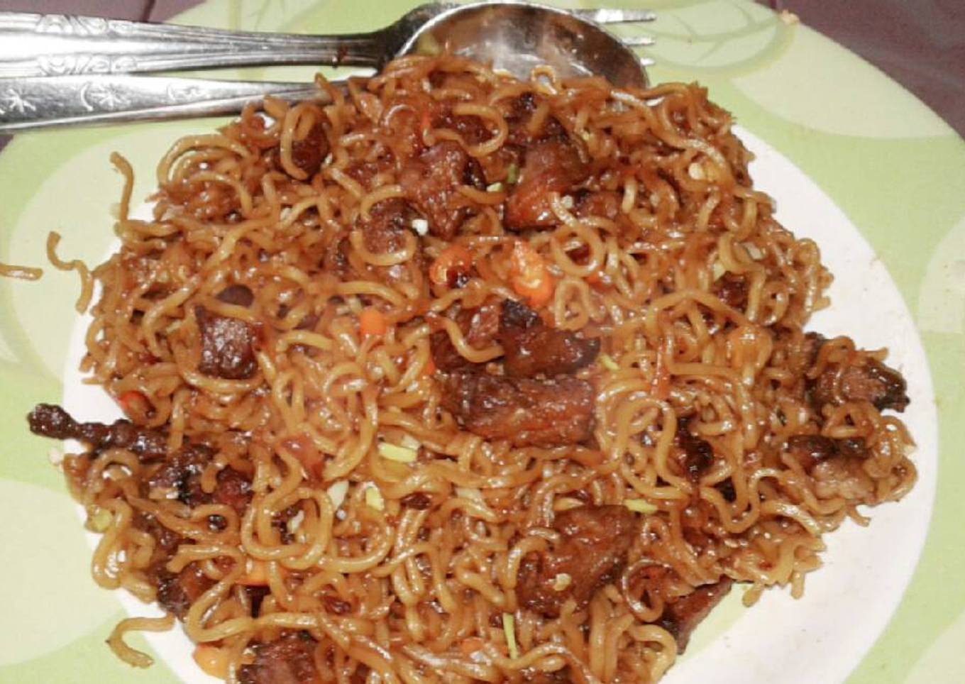 Mie goreng kambing gila special idul Adha π