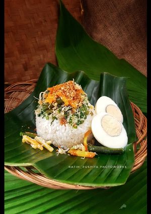 Foto resep Nasi bancaan solo / sego bancakan /nasi gudangan
