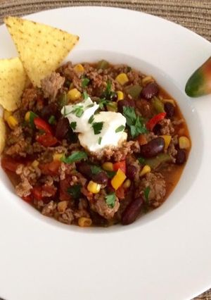 O poză a rețetei Chili con carne.