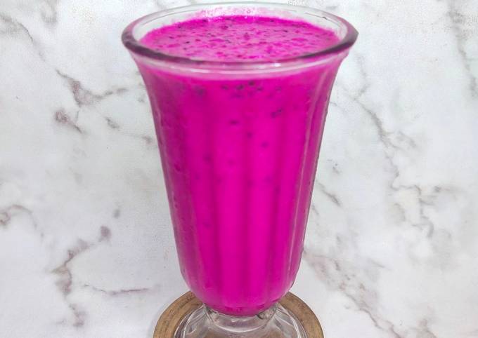 Resep Smoothies Buah Naga Oleh Bunda Ela Cookpad