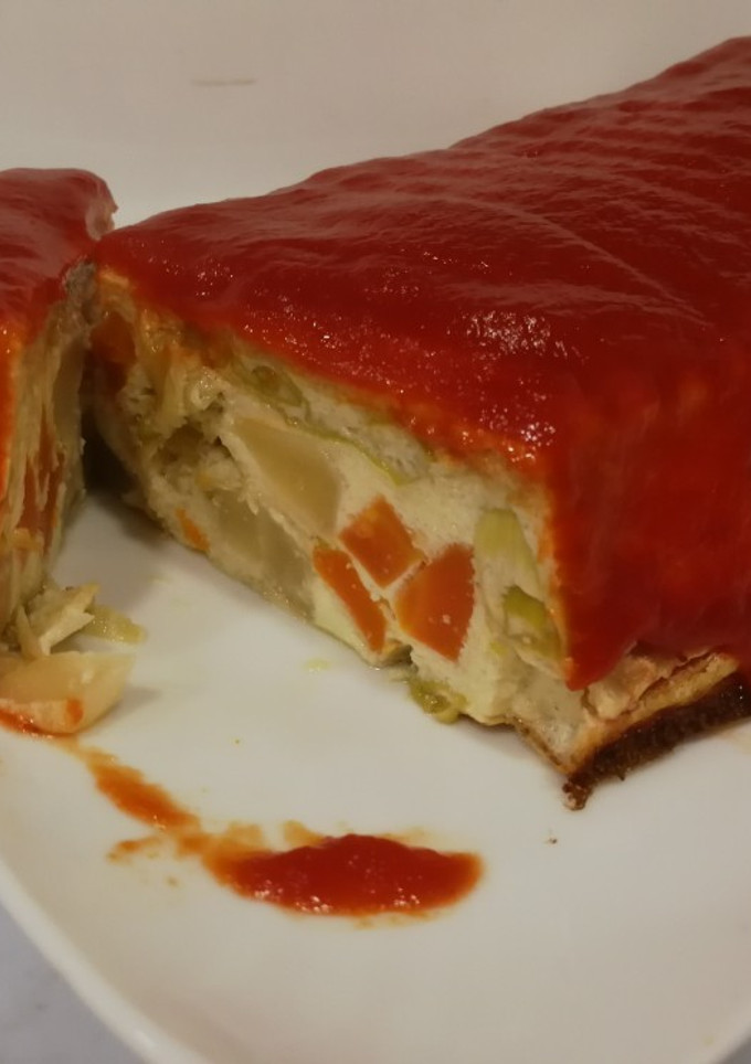 Una foto de Pastel de verduras ligero