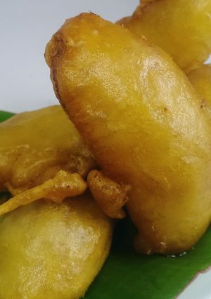 Hình của món Chuối chiên giòn tan.