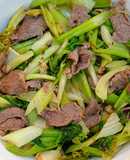 Cần tây xào thịt bò