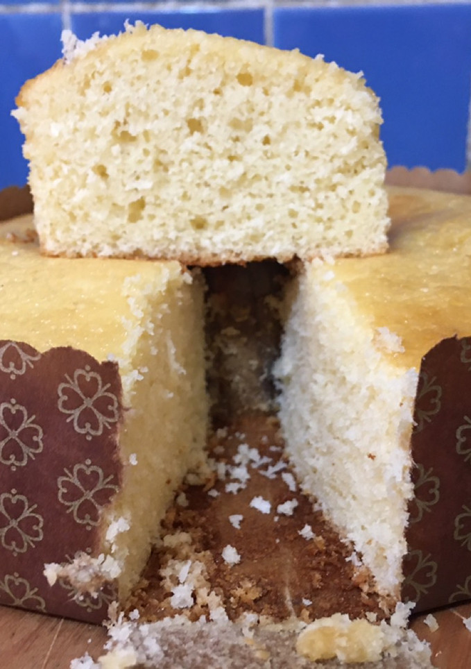 Una foto de Budín de coco súper