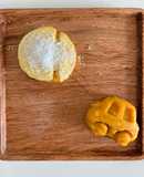 Bữa phụ chiều - flan bí đỏ phomai - bánh nếp bí đỏ phomai