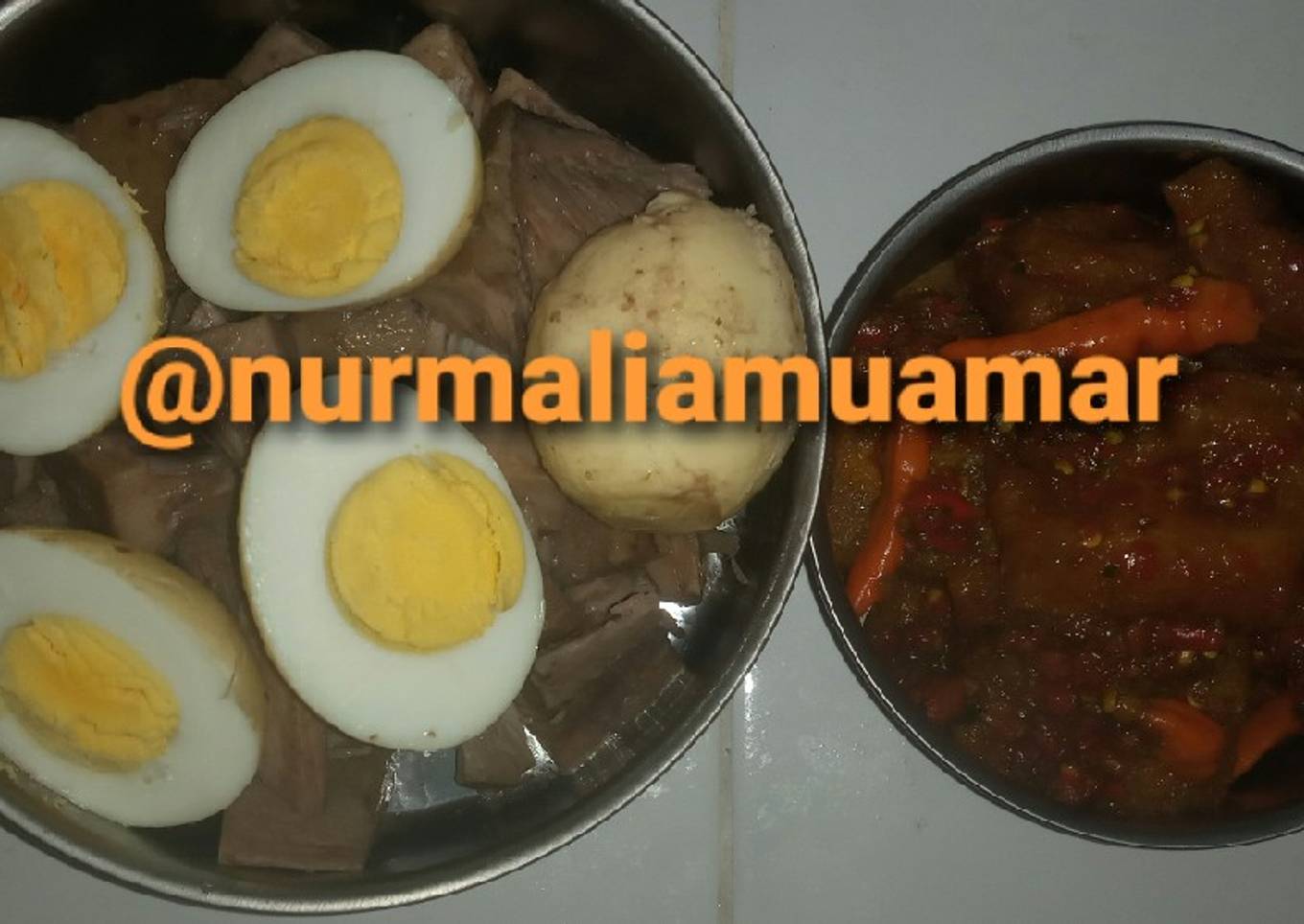 Gudeg telur plus sambel krecek simpel enak