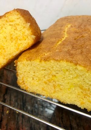 Foto principal de Bizcocho de zanahoria y limón sin gluten y sin lactosa