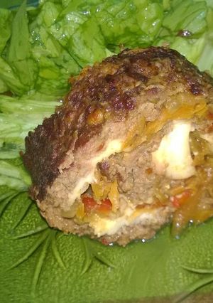 Una foto de Pan de carne relleno