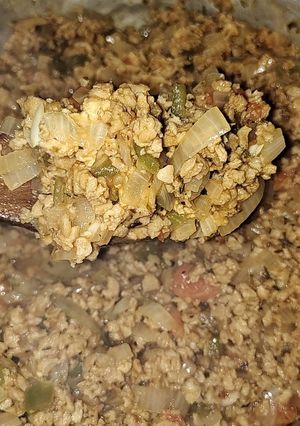 Una foto de Relleno de soja texturizada